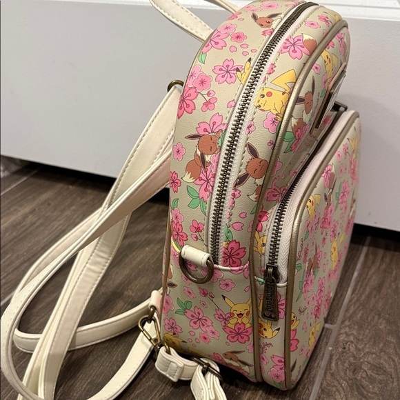 Pokemon Loungefly Floral Sakura Pikachu Evee Backpack main image 11
